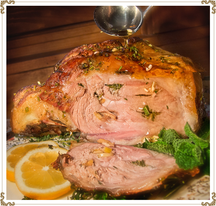 Recette de gigot d'agneau aux herbes fraîches