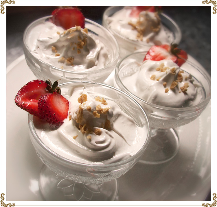 Recette de Mousse à l’érable sans gluten et sans produits laitiers de Cuisine l'Angélique.