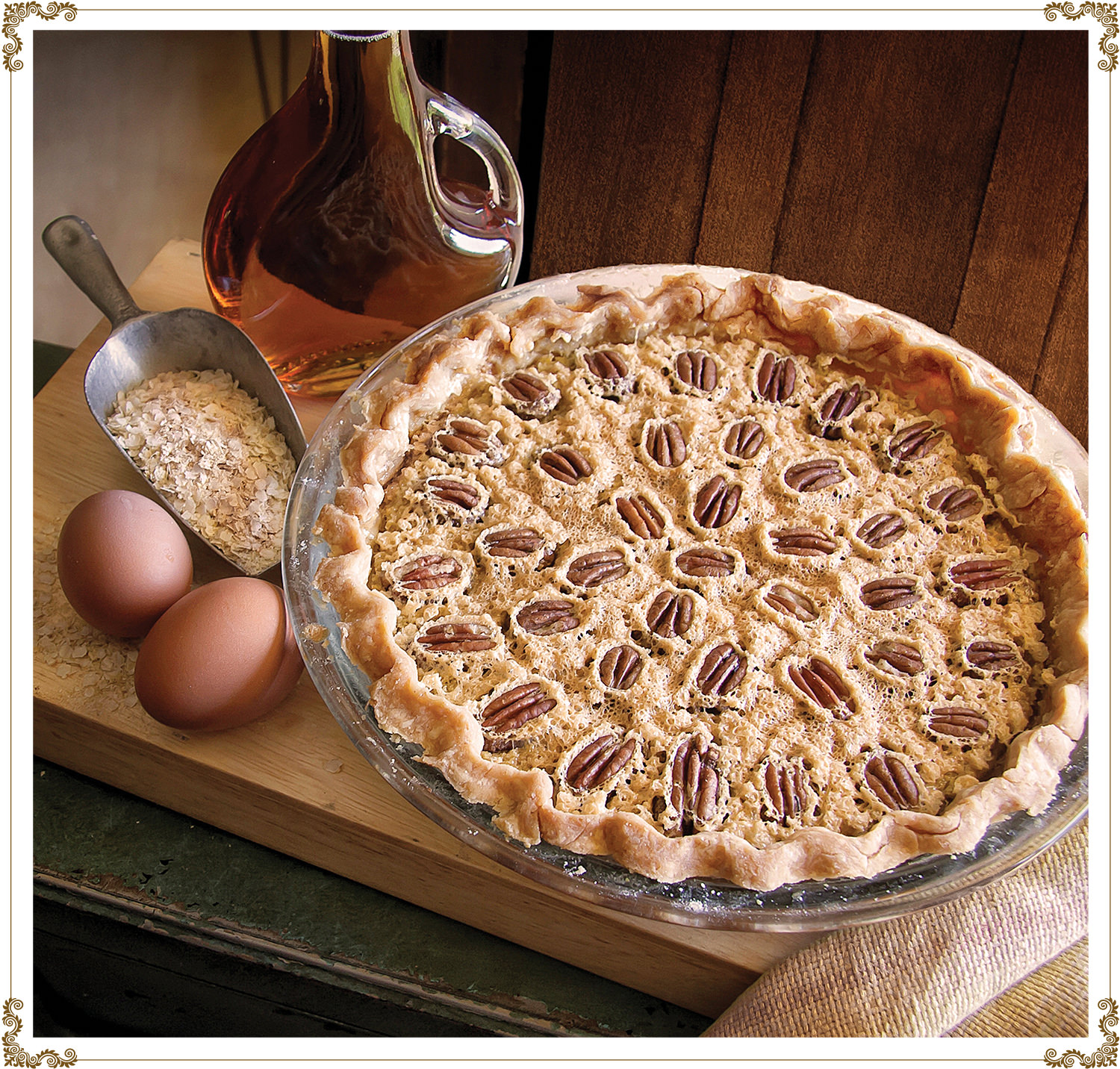 Recette de Tarte aux pacanes et sirop d’érable sans gluten et sans produits laitiers de Cuisine l'Angélique.